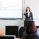 corporate trainning - woman presenting
